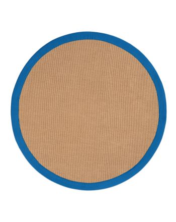 Sisal Rug Round Blue